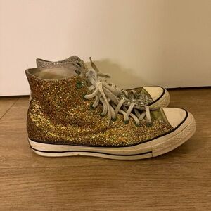 Converse Chuck 70 High x J.W. Anderson Glitter Pack Gold Silver Men 11 Women 13